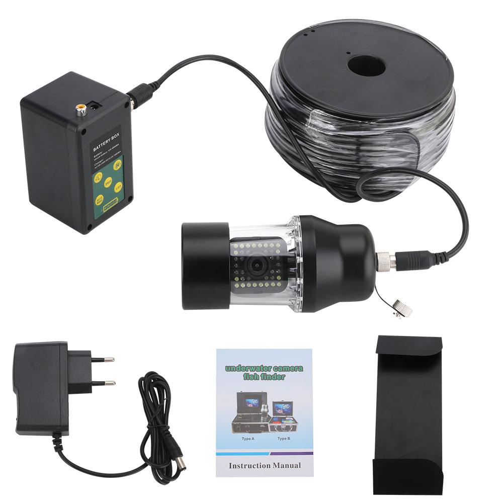 Underwater Camera - 9-Zoll-DVR-Recorder 100 m Unterwasser-Angelvideokamera IP68 wasserdicht