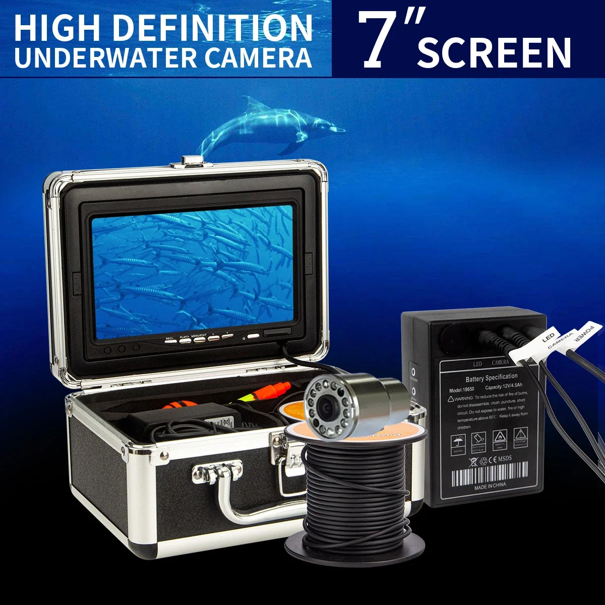 WF13 7-Zoll-LCD-Bildschirm 100 – Fish Finder Case Bewertung und Preis