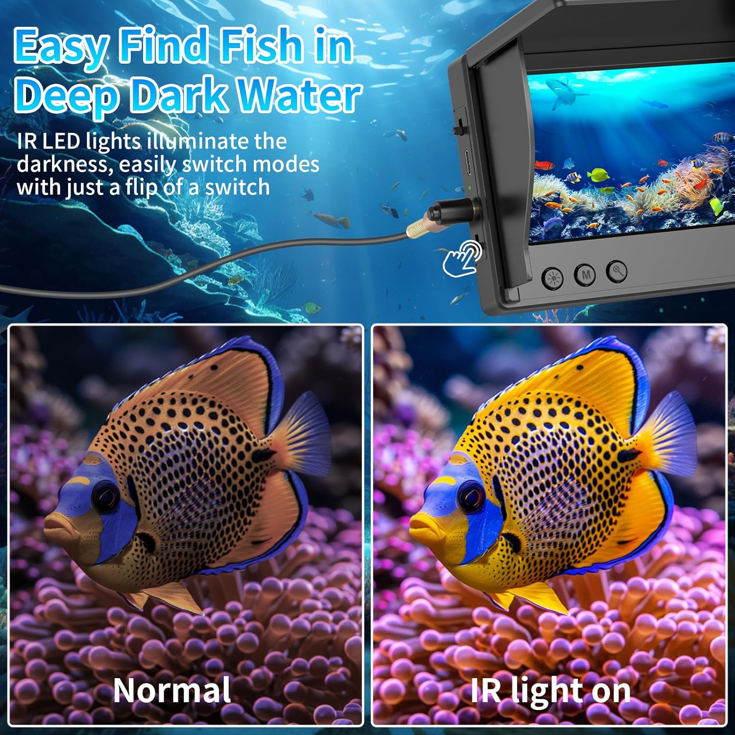 Tragbarer Fisch-Tiefenmesser,  – Fishing Depth Finder Bewertung und Preis