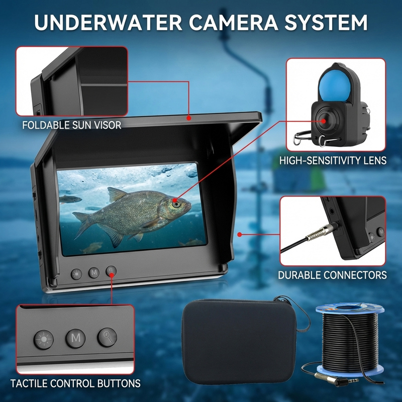 Unterwasser-Angelkamera mit 4, – Fish Finder Case Bewertung und Preis